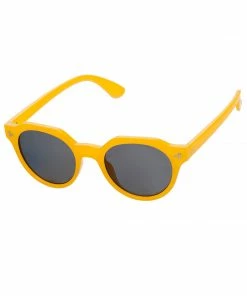 SteveMadden SCHOOLBOY ROUND SUNGLASSES YELLOW ACCESSORIES