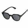 SteveMadden SCHOOLBOY ROUND SUNGLASSES BLACK ACCESSORIES
