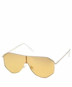 SteveMadden SHIELD AVIATORS GOLD ACCESSORIES