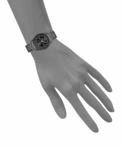 STEVEMADDEN CRYSTAL STATEMENT WATCH GUNMETAL