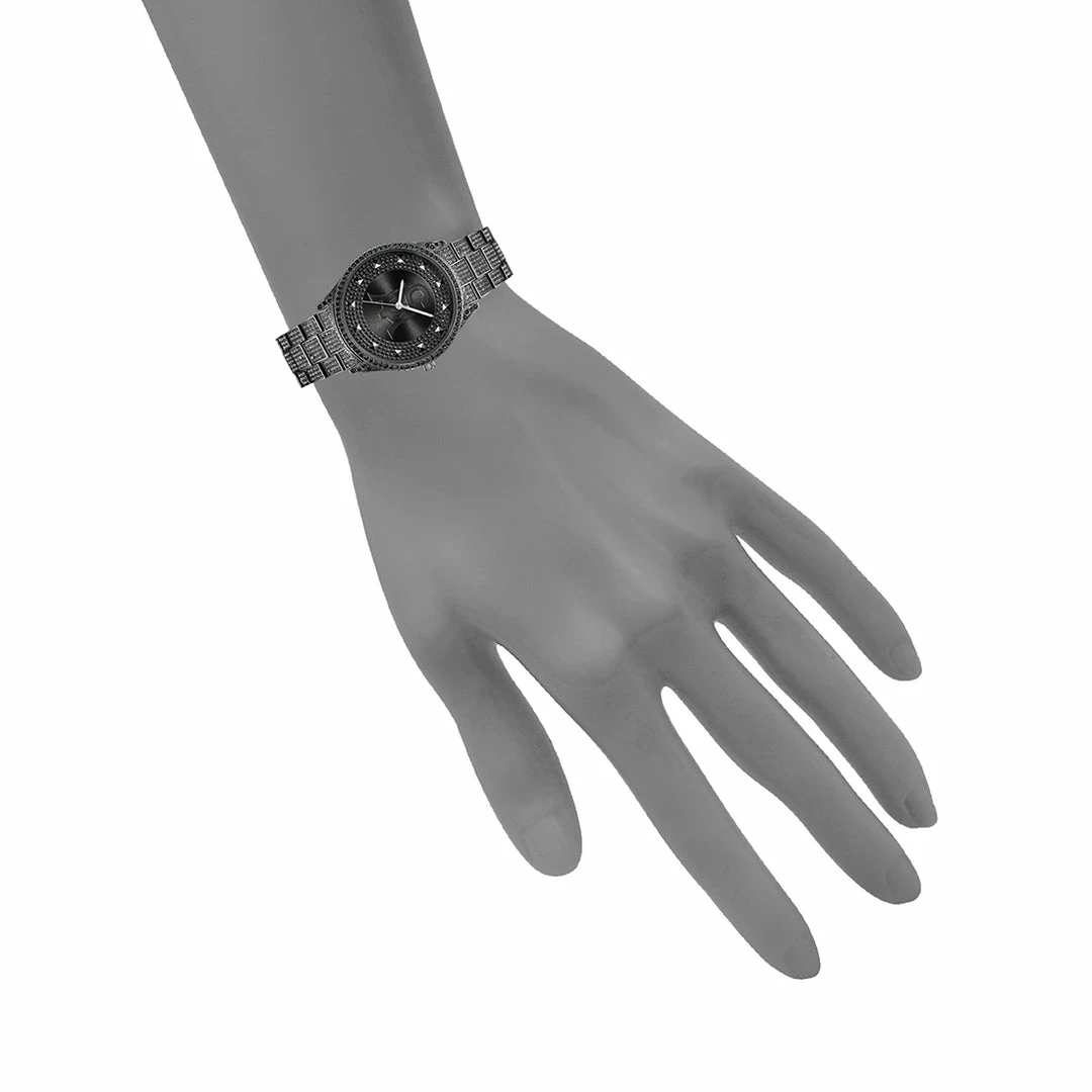 STEVEMADDEN CRYSTAL STATEMENT WATCH GUNMETAL