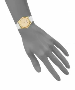 STEVEMADDEN ELEGANT EMBOSSED WATCH WHITE ACCESSORIES