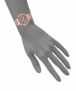 STEVEMADDEN BLOCK LOGO WATCH PINK