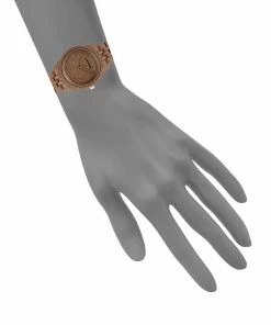 STEVEMADDEN ACCESSORIES POWDER COATED WATCH BROWN