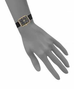STEVEMADDEN SQUARE FACE WATCH BLACK ACCESSORIES