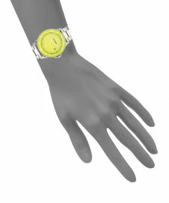 STEVEMADDEN CLEAR CASE STATEMENT WATCH YELLOW