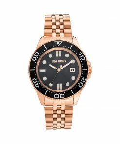 STEVEMADDEN CLASSIC STATEMENT WATCH BLACK ACCESSORIES