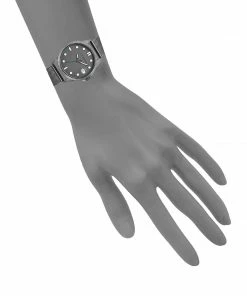 STEVEMADDEN METAL MESH BAND WATCH GUNMETAL