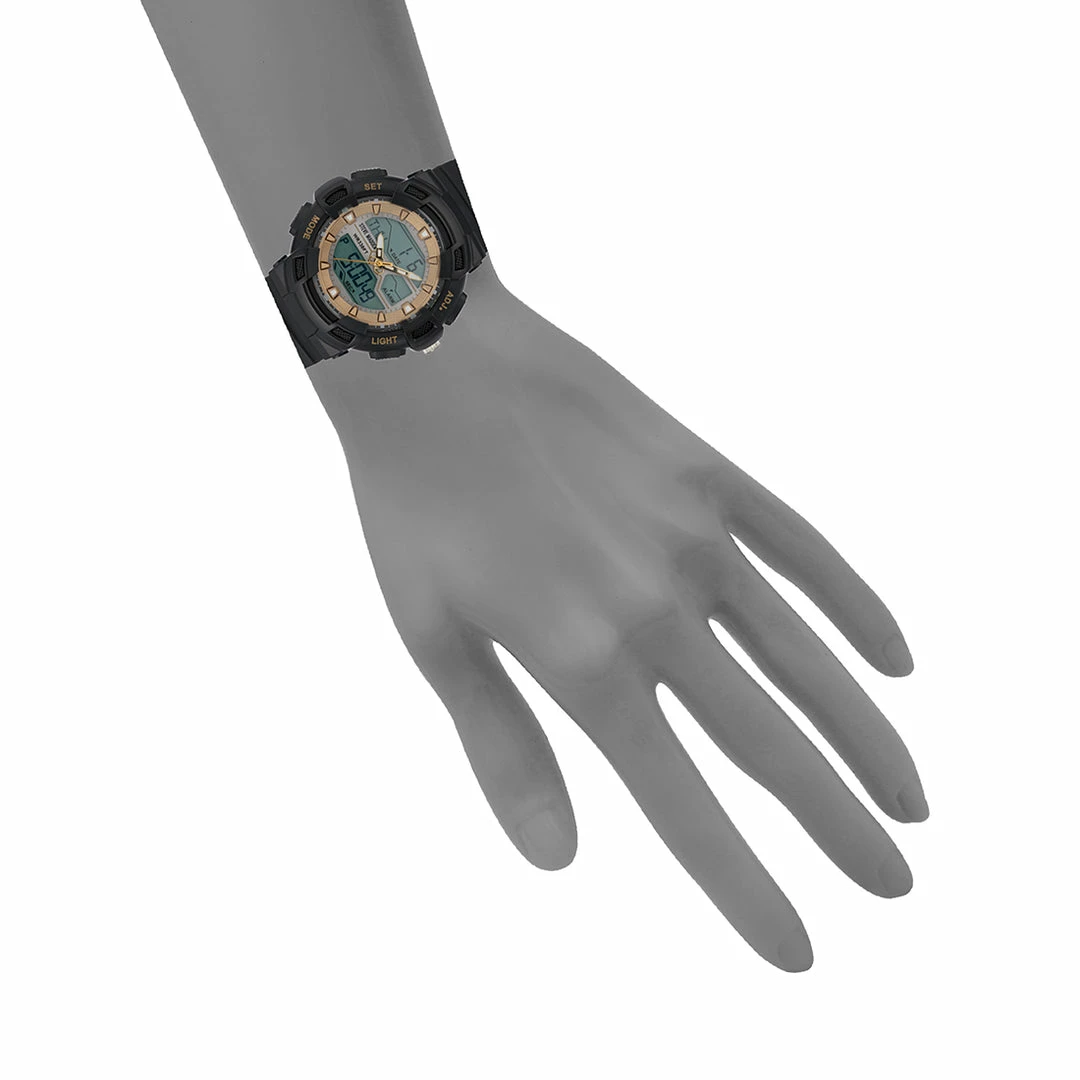 STEVEMADDEN OVERSIZED SPORT WATCH BLACK ACCESSORIES