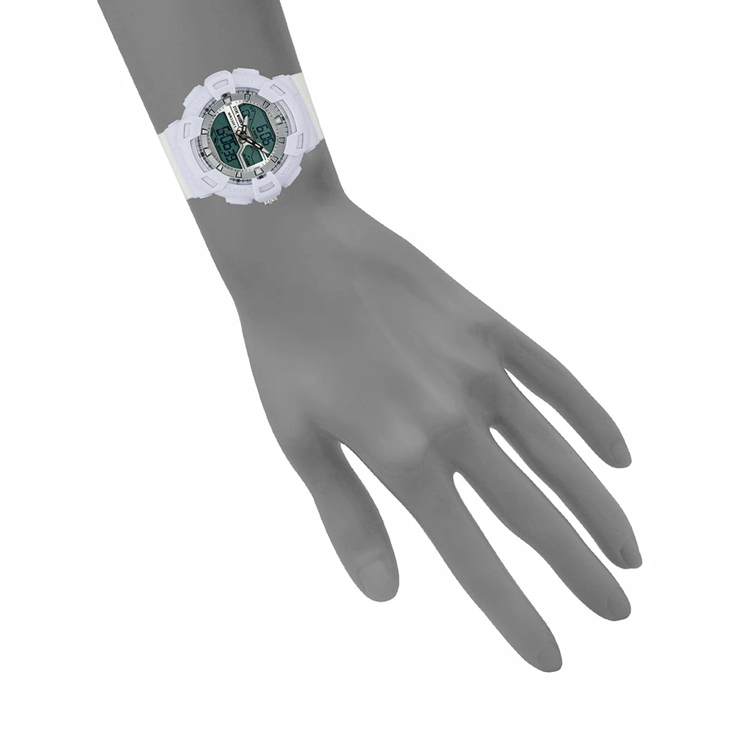 STEVEMADDEN OVERSIZED SPORT WATCH WHITE ACCESSORIES