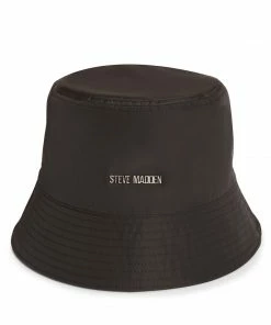 SteveMadden NYLON BUCKET HAT BLACK