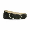 SteveMadden ACCESSORIES DOUBLE D-BUCKLE PANT BELT BLACK