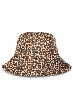 SteveMadden ACCESSORIES LEOPARD BUCKET HAT