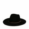 SteveMadden CHAIN TRIM FEDORA BLACK