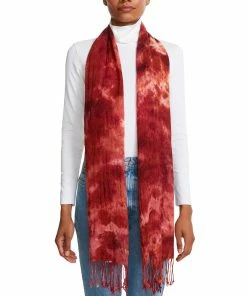 SteveMadden TIE DYE SUPERBLEND SCARF MAGENTA