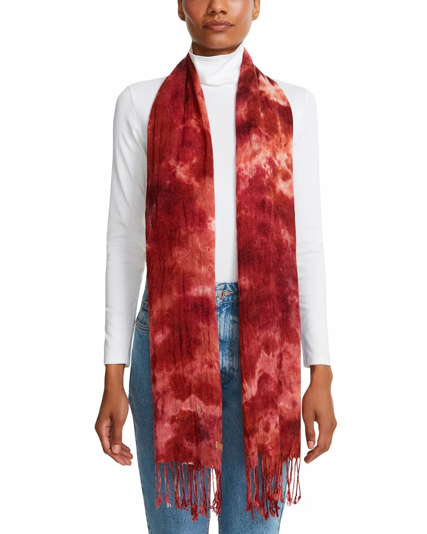 SteveMadden TIE DYE SUPERBLEND SCARF MAGENTA