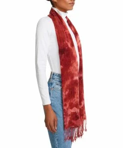 SteveMadden TIE DYE SUPERBLEND SCARF MAGENTA