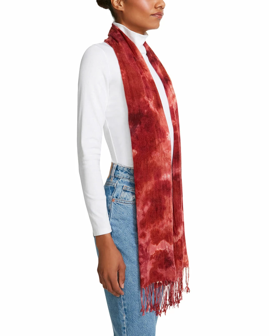 SteveMadden TIE DYE SUPERBLEND SCARF MAGENTA