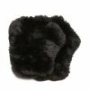 SteveMadden FAUX FUR KNITTED MITTENS BLACK