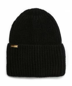SteveMadden RIBBED WIDE CUFF BEANIE BLACK Pre-Order