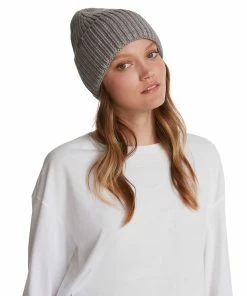 SteveMadden RIBBED WIDE CUFF BEANIE GREY Pre-Order