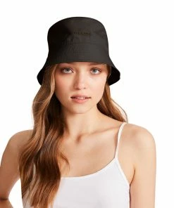 SteveMadden NYLON BUCKET HAT BLACK