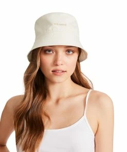 SteveMadden NYLON BUCKET HAT OFF-WHITE ACCESSORIES