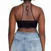 STEVEMADDEN ROO MESH BRALETTE BLACK +