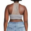 SteveMadden THE ELLA MESH BRALETTE GREY + WOMEN'S CLOTHING
