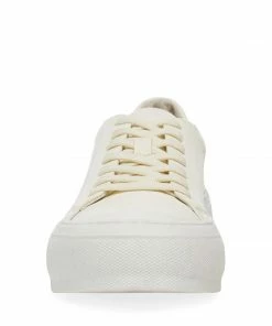 SteveMadden COLOSSAL CREAM LEATHER WOMEN’S SHOES