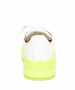 SteveMadden NEO WHITE/YELLOW WOMEN’S SHOES