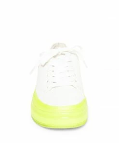 SteveMadden NEO WHITE/YELLOW WOMEN’S SHOES
