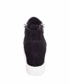 Recurate RESALE WEDGIE BLACK SUEDE - SM REBOOTED