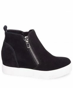 Recurate RESALE WEDGIE BLACK SUEDE - SM REBOOTED