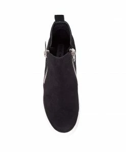 Recurate RESALE WEDGIE BLACK SUEDE - SM REBOOTED
