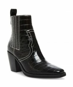 SteveMadden GENIVA BLACK CROCODILE