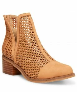 SteveMadden WOMEN’S SHOES HOLLIS COGNAC NUBUCK