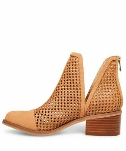 SteveMadden WOMEN’S SHOES HOLLIS COGNAC NUBUCK