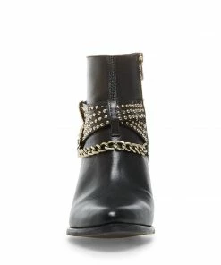 SteveMadden WOMEN’S SHOES PAZA BLACK LEATHER