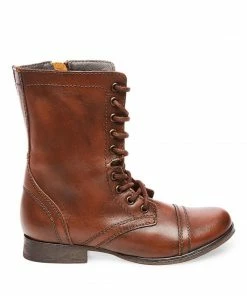 SteveMadden WOMEN’S SHOES TROOPA BROWN LEATHER