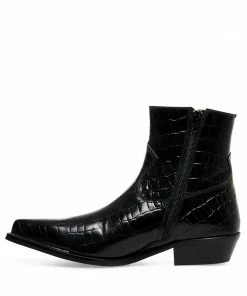 SteveMadden CAPRICORN BLACK CROCODILE