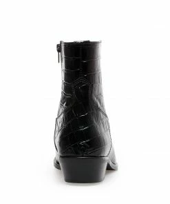 SteveMadden CAPRICORN BLACK CROCODILE