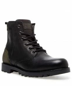 SteveMadden HOBART BLACK LEATHER
