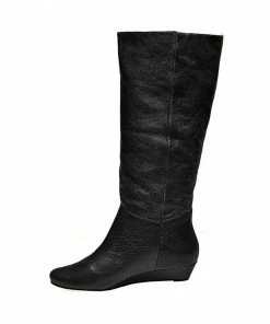 SteveMadden WOMEN’S SHOES INTYCE BLACK LEATHER