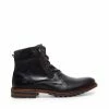 SteveMadden MEN'S MILLENNIUM BLACK LEATHER