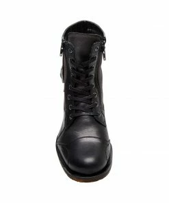 SteveMadden SIDETRACK BLACK LEATHER