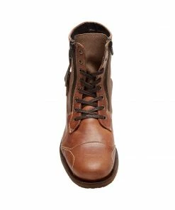 SteveMadden SIDETRACK COGNAC LEATHER