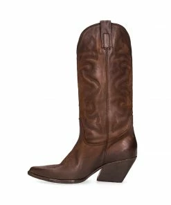 SteveMadden WEST BROWN LEATHER WOMEN’S SHOES