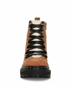 SteveMadden RAINIER CHESTNUT SUEDE WOMEN’S SHOES