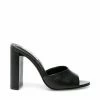 SteveMadden WOMEN’S SHOES CENTRAL BLACK LEATHER